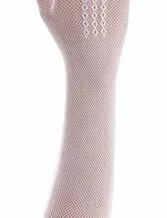 White Mesh Adult Gloves
