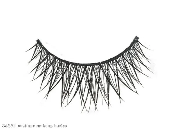 Cross Lashes With Glitter