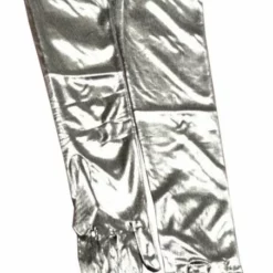 Silver Lame Adult Gloves
