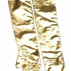Gold Lame Adult Gloves
