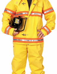 Firefighter Suit With Helmet Adult Costume