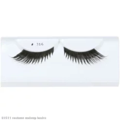 Black Feather Eyelashes With Case