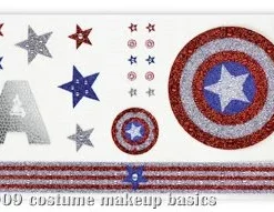 Captain America Girl Body Art