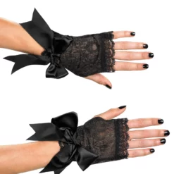 Skull Fingerless Gloves (Adult)