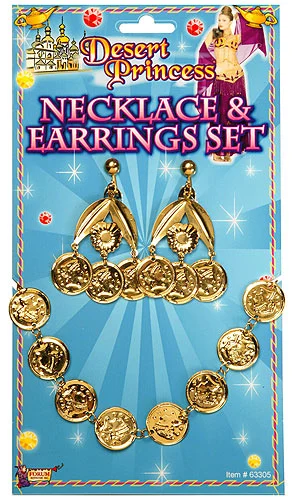 Belly Dancer Necklace And Earring Set