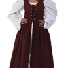 Burgundy Irish Renaissance Dress
