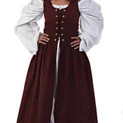 Burgundy Irish Renaissance Dress