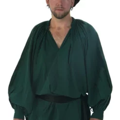 Plus Size Green Renaissance Shirt